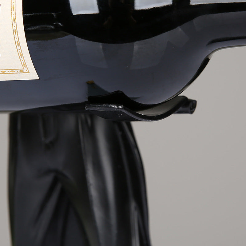 Resin Crafted Wine Rack: Elegant Cabinet Decor