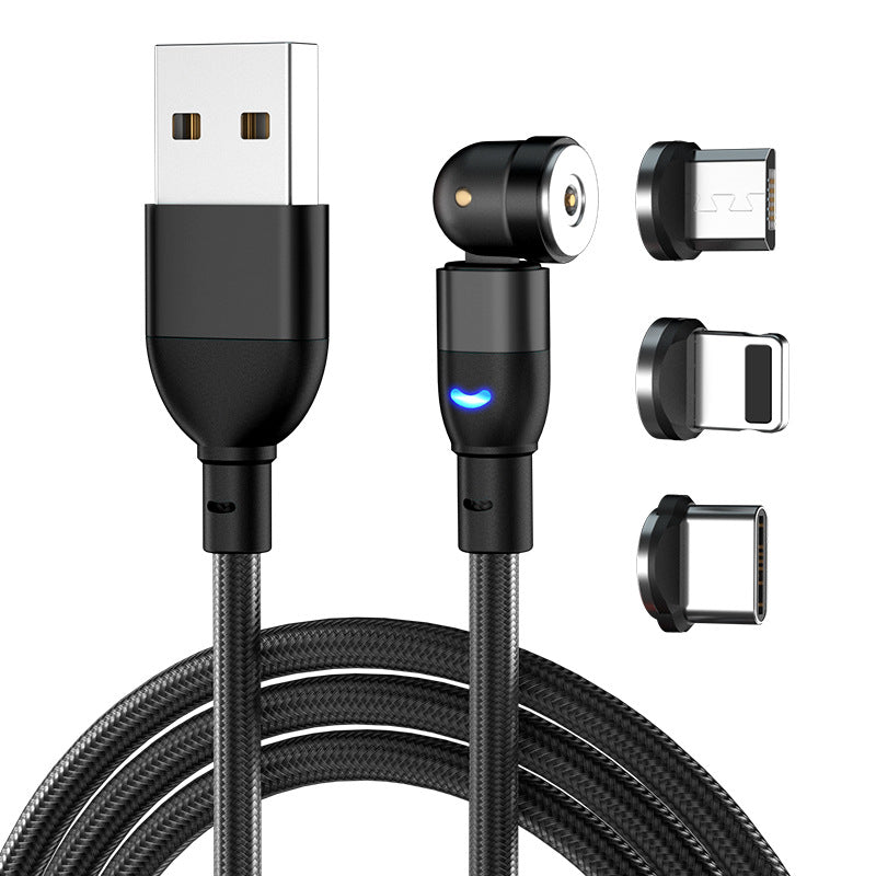 540° Rotating Three-in-One Magnetic Charging Cable