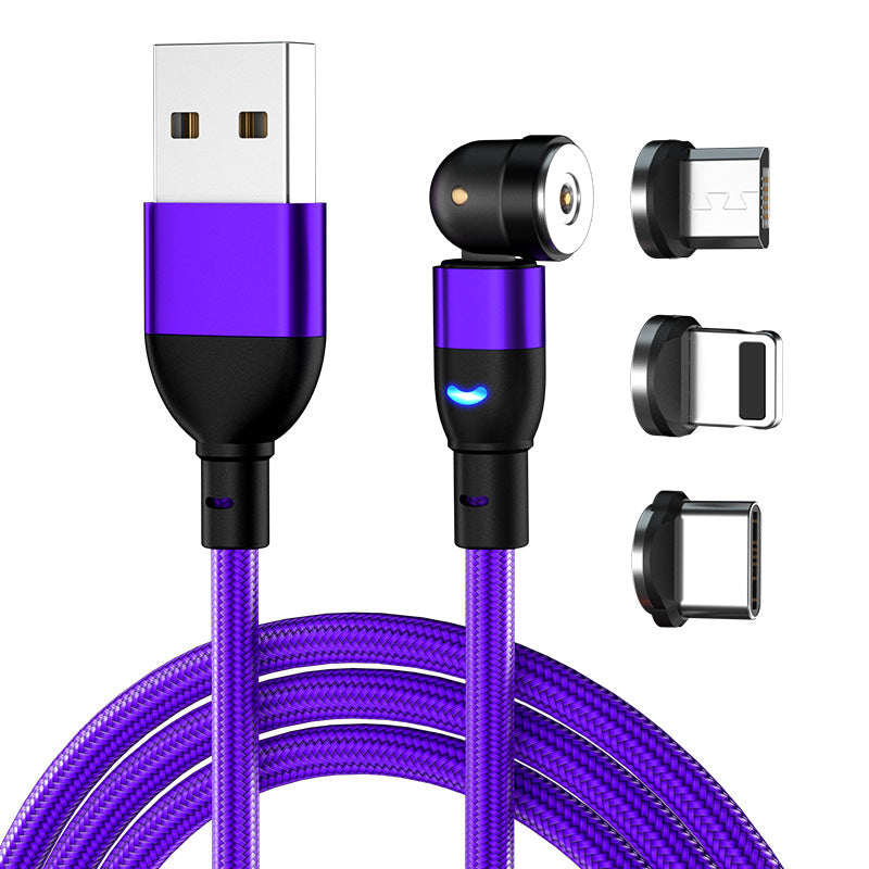 540° Rotating Three-in-One Magnetic Charging Cable