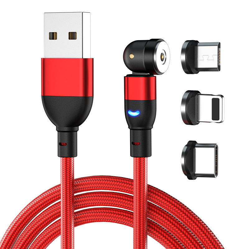 540° Rotating Three-in-One Magnetic Charging Cable