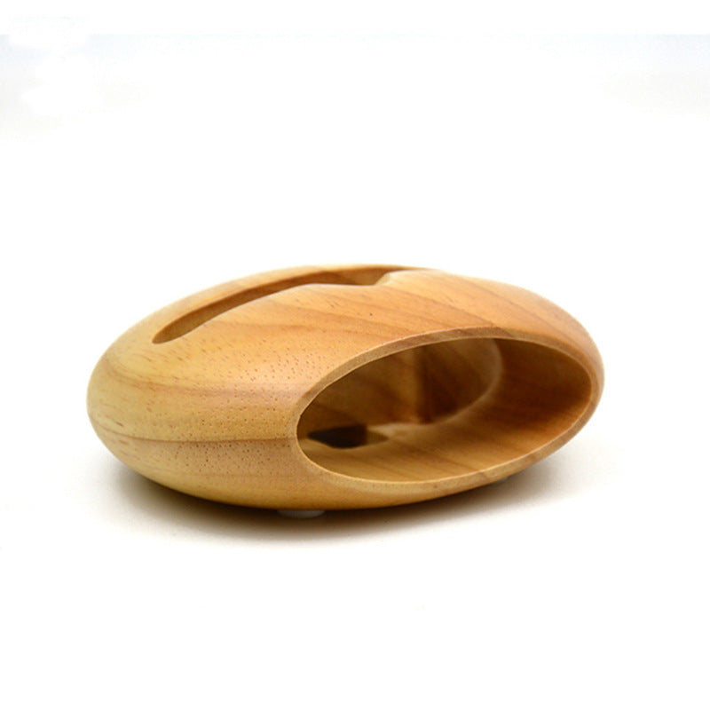 Wooden loudspeaker mobile phone bracket