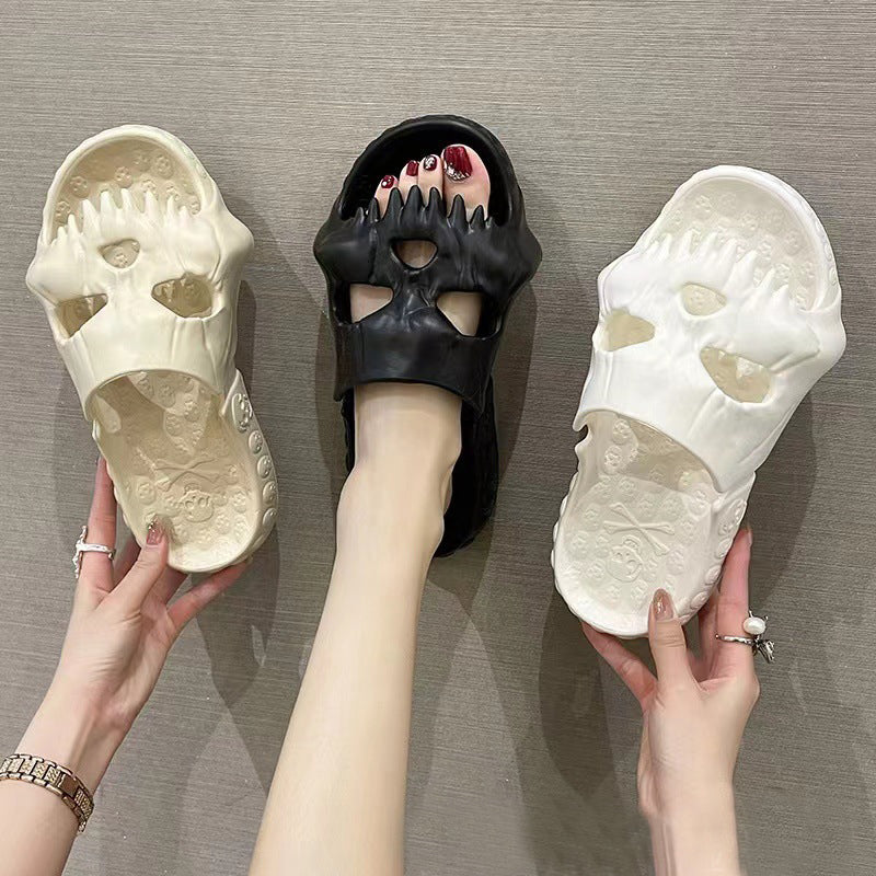 Skull-Design Halloween Slippers