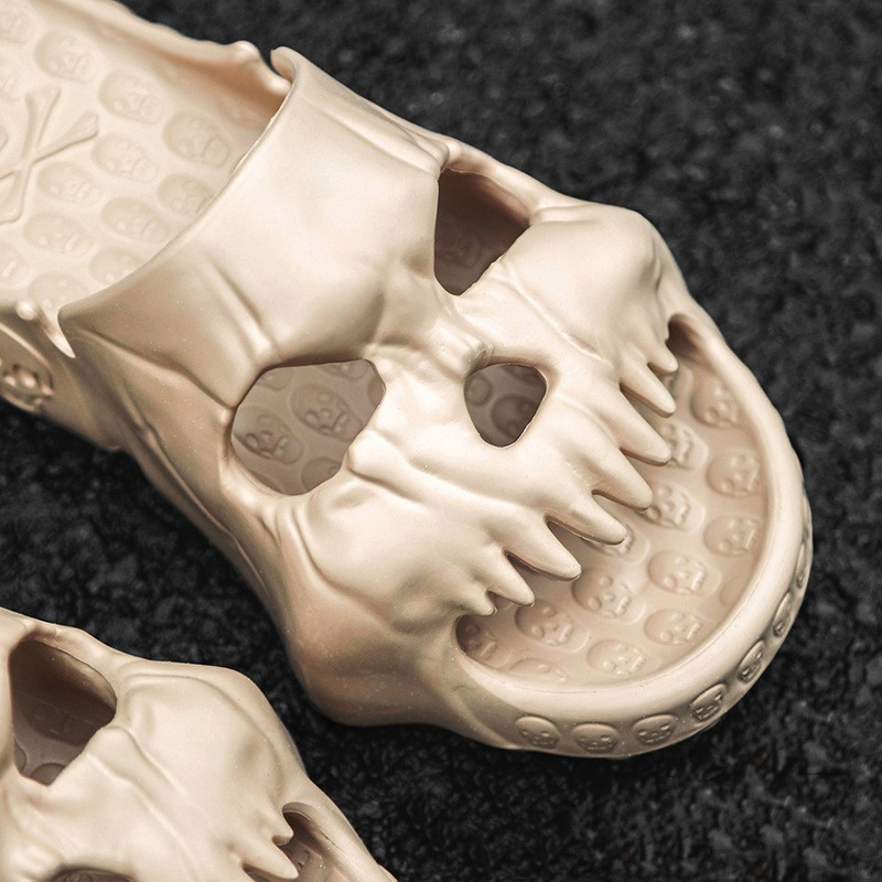 Skull-Design Halloween Slippers