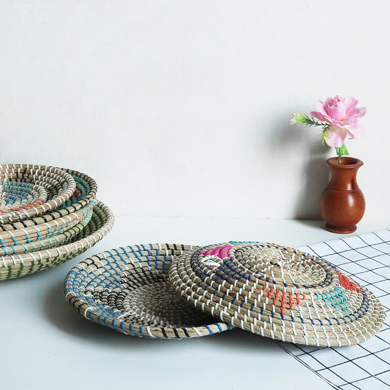 Decoration Plate Seaweed Woven Wall Decoration