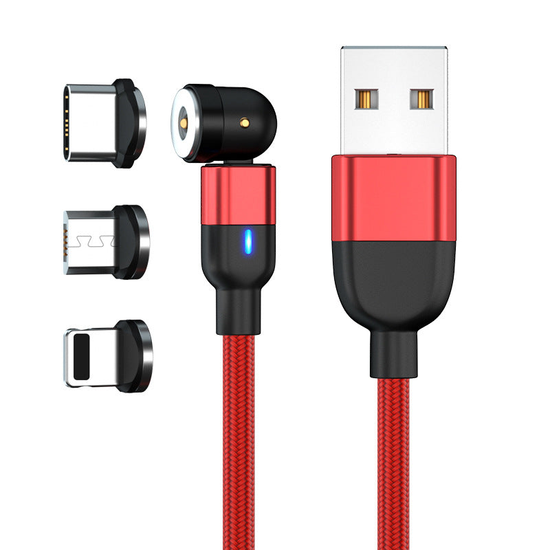 540° Rotating Three-in-One Magnetic Charging Cable