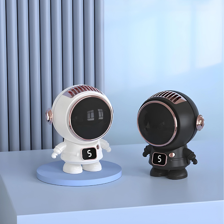 Astronaut Mini Neck Fan, Bladeless & USB-Charged