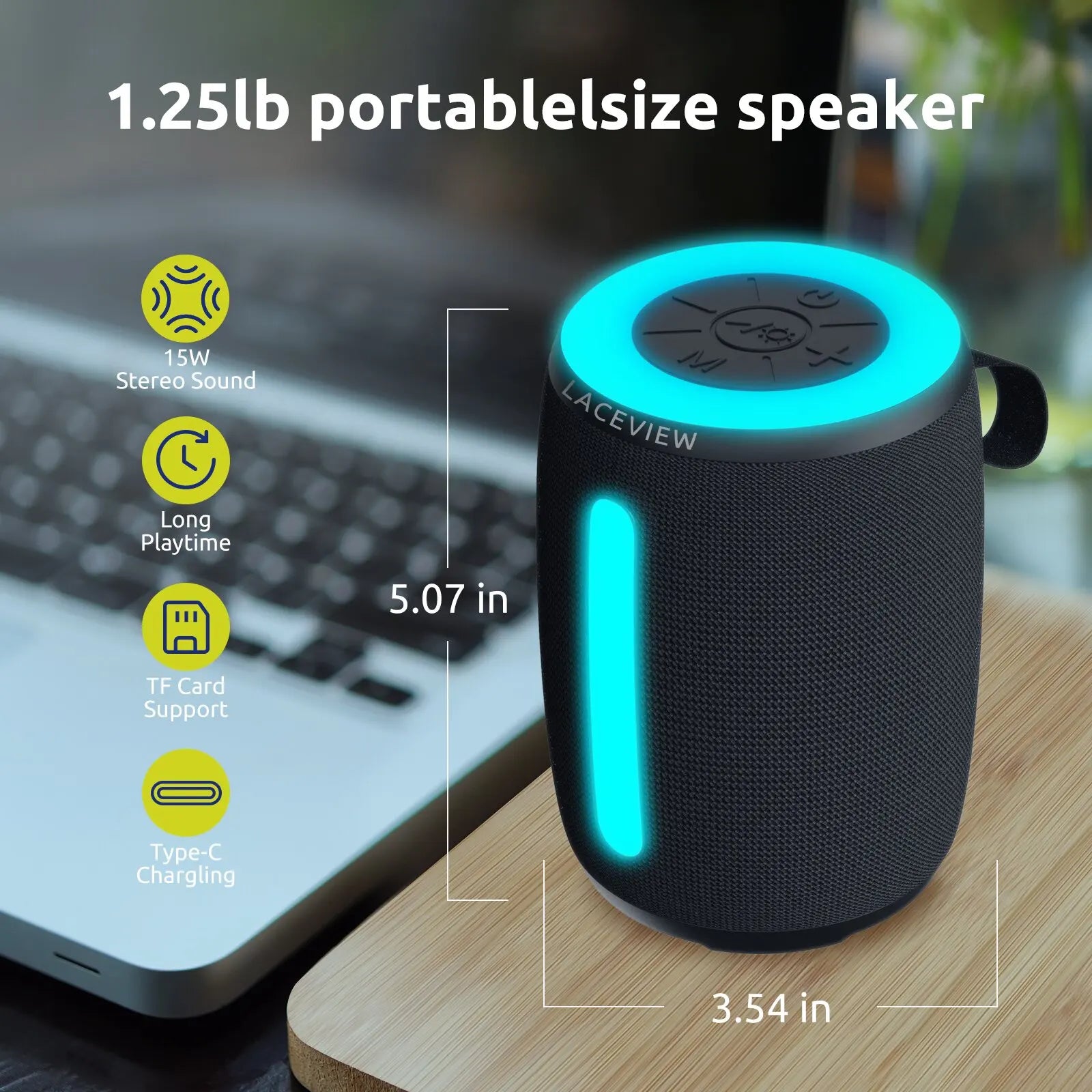 HomeCEC Wireless portable speaker with Bluetooth