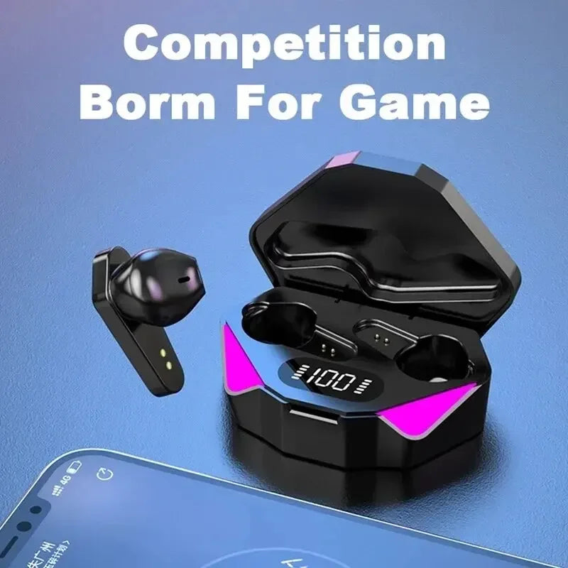 TWS Wireless Gaming Earphones with LED Display Headset