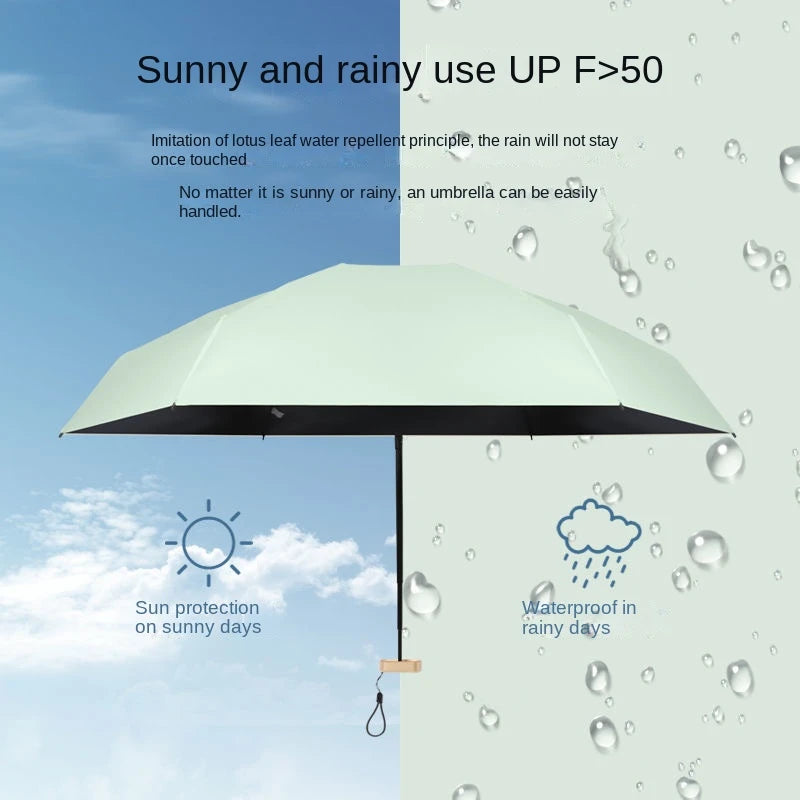 Mini Pocket Rain Sun Shade Rain UV Sun Umbrella