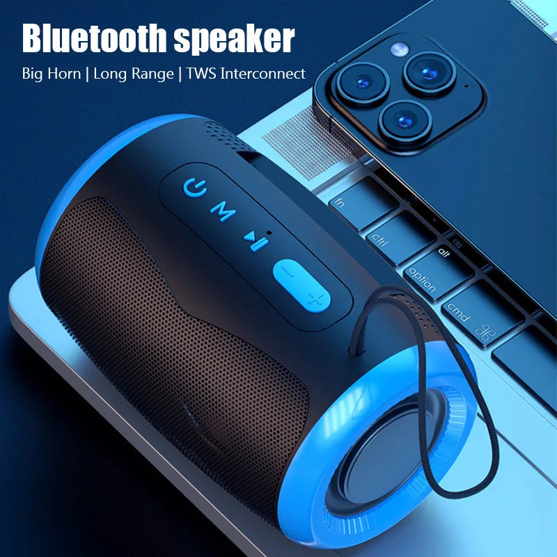 TSN-1 Portable Wireless Bluetooth Speakers with 5.3 Stereo FM/SD/USB Disk/Aux Modes Waterproof