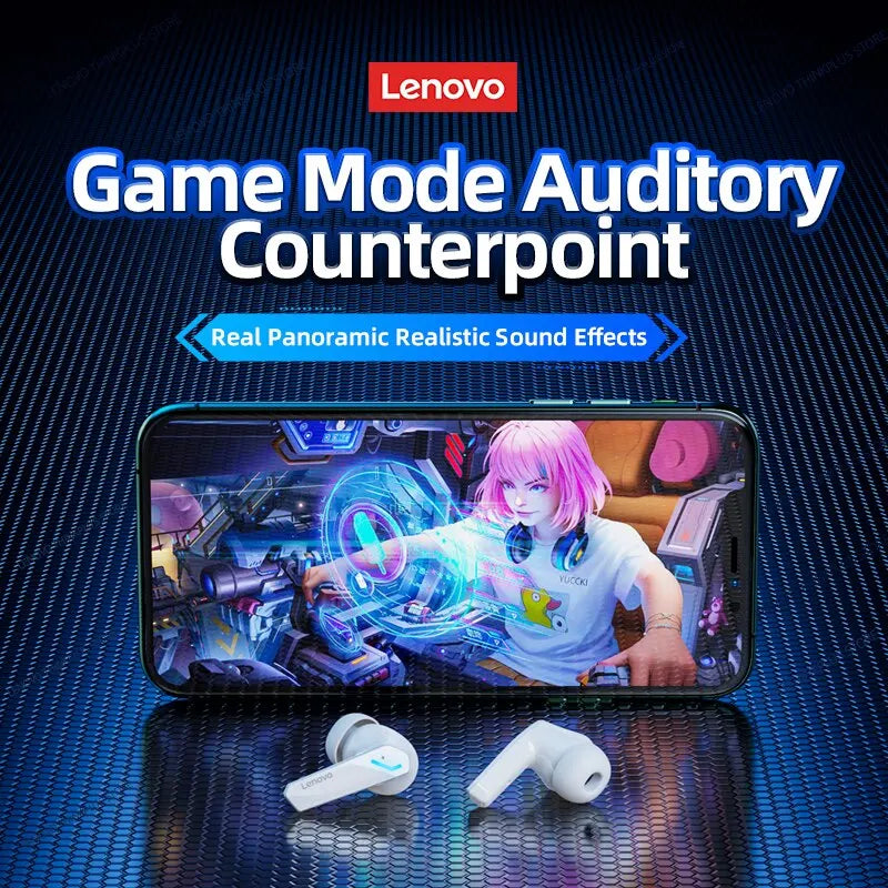 Lenovo GM2 Pro Bluetooth 5.3 Sports Headset Wireless In-Ear Gaming Low Latency Dual Mode Music