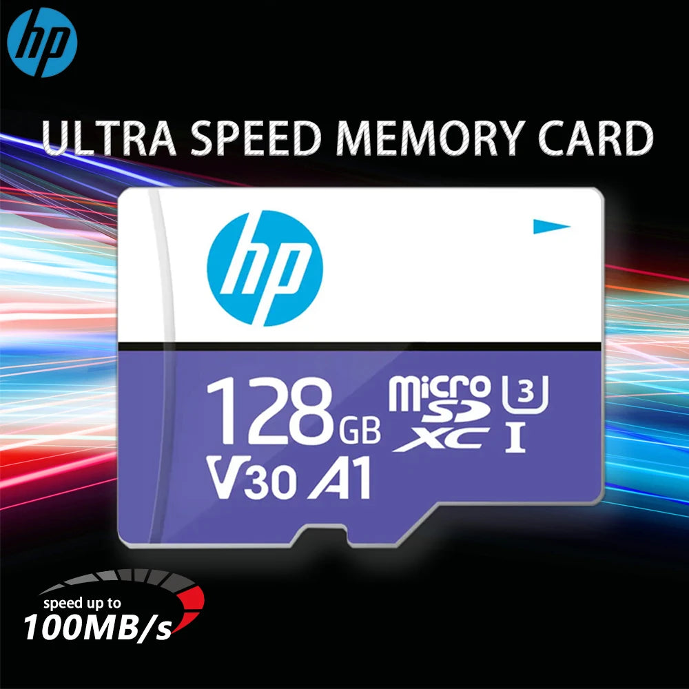 Class 10 64GB 128GB U3 4K High Speed Flash Memory Cartao de Memoria TF Mecard C10 HP Micro SD Card Memory Card