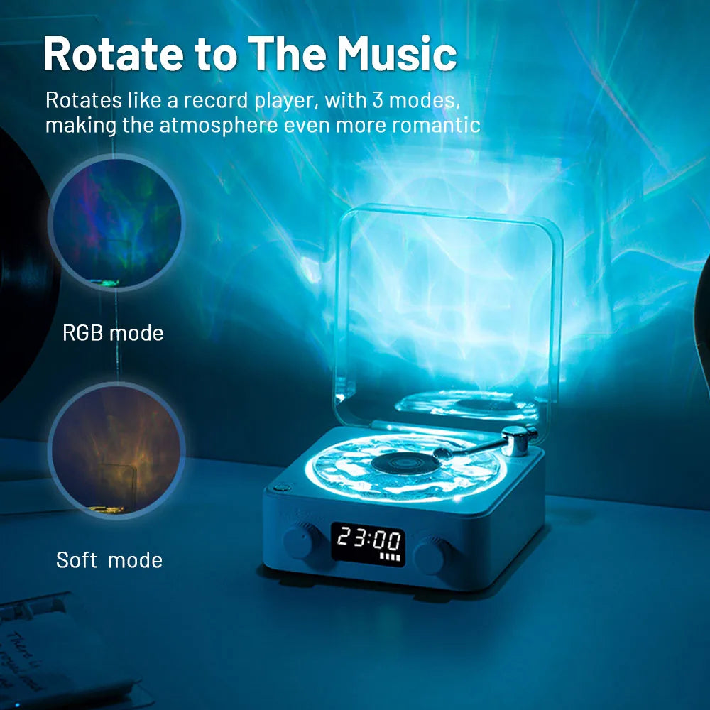 Mini Vintage Sleep Aid Bluetooth Subwoofer with White Noise and Mini Bluetooth Speaker for Travel