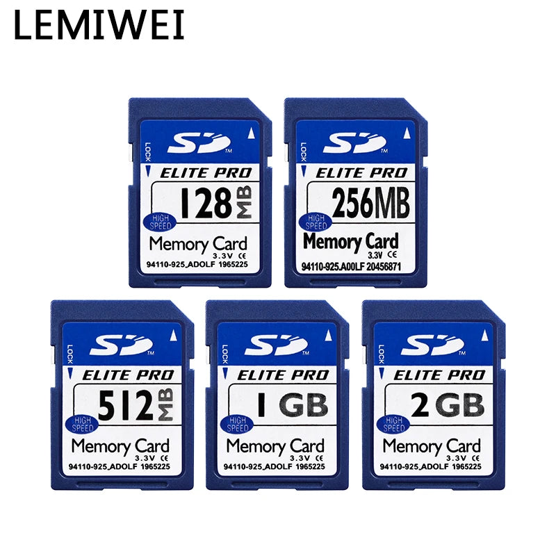 Camera Memory Card LEMIWEI SD Card 128MB 256MB 512MB 1GB 2GB