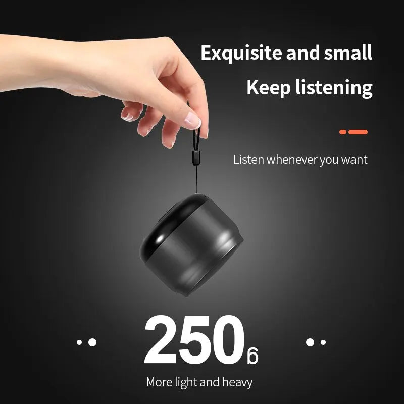 Mini Portable Bluetooth Wireless Speaker with Subwoofer for Mobile Phone and Support for Sports Audio Stereo and Outdoor Activities