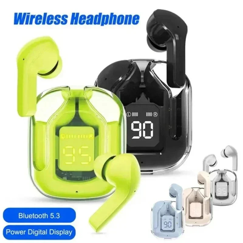 Wireless Bluetooth Headset T2 TWS Transparent ENC Headphones