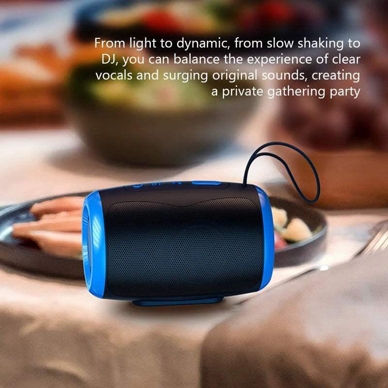 TSN-1 Portable Wireless Bluetooth Speakers with 5.3 Stereo FM/SD/USB Disk/Aux Modes Waterproof