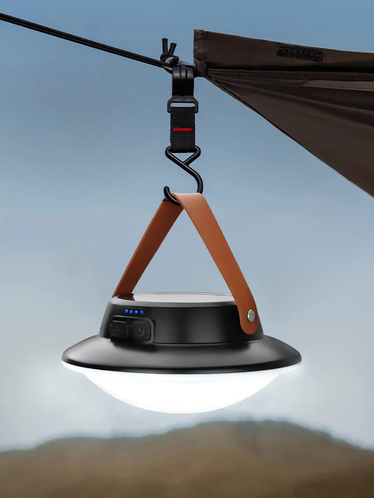 Outdoor Emergency BBQ Waterproof Tent Lighting Lamp with Three Modes of Rechargeable Solar-Powered LED Camping Light