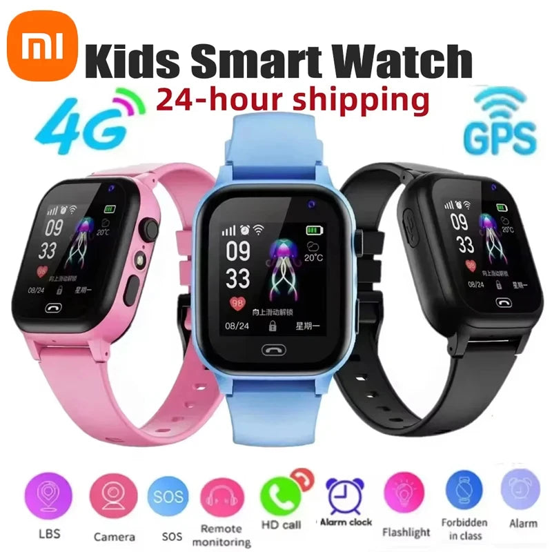 HomeCEC Xiaomi Kids Smartwatch 4G Electronic Watch SOS Wifi GPS Location Video Call Analogue Card Smartwatch