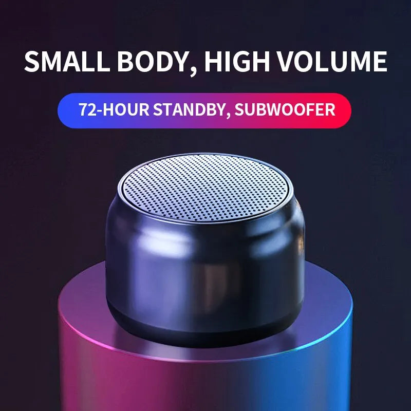 Mini Portable Bluetooth Wireless Speaker with Subwoofer for Mobile Phone and Support for Sports Audio Stereo and Outdoor Activities