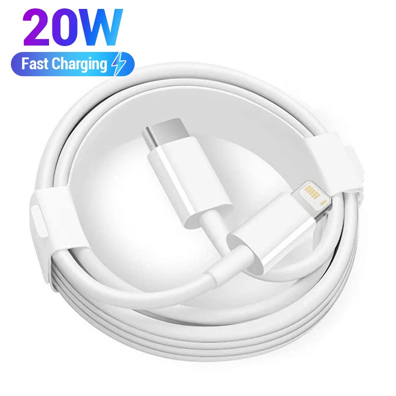 PD 20W Fast charger Cable For iPhone Cell Phone Charger Charging Cable Accessories