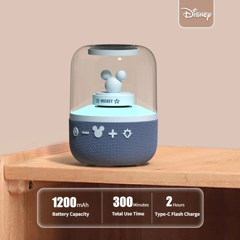 Disney S6 Smart Bluetooth Speaker RGB Wireless Audio Loudspeaker for Home and Outdoor HIFI Surround Sound Quality Bass