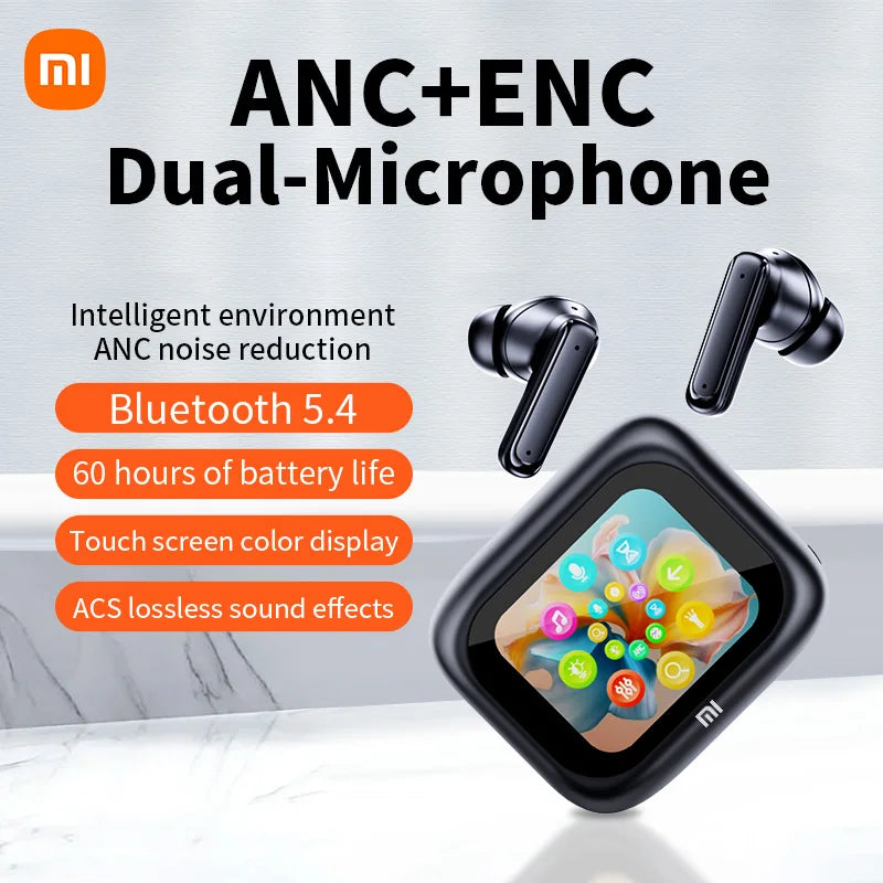 ANC E18 Pro Bluetooth 5.4 Full-In Touch Screen Headphone