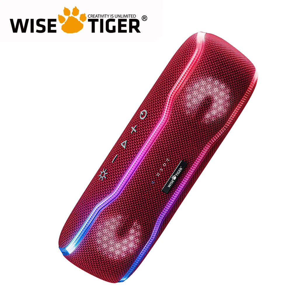 WISE TIGER Wireless Bluetooth Speaker - Outdoor IPX7 Waterproof Design