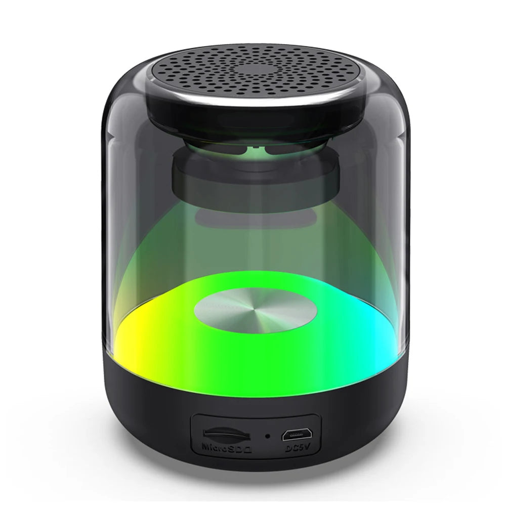 Mini TWS Bluetooth Speaker for Mobile Phones, Superior Colorful Lights, Wireless Sound Box Subwoofer, Compact Size, Perfect for Home Theater