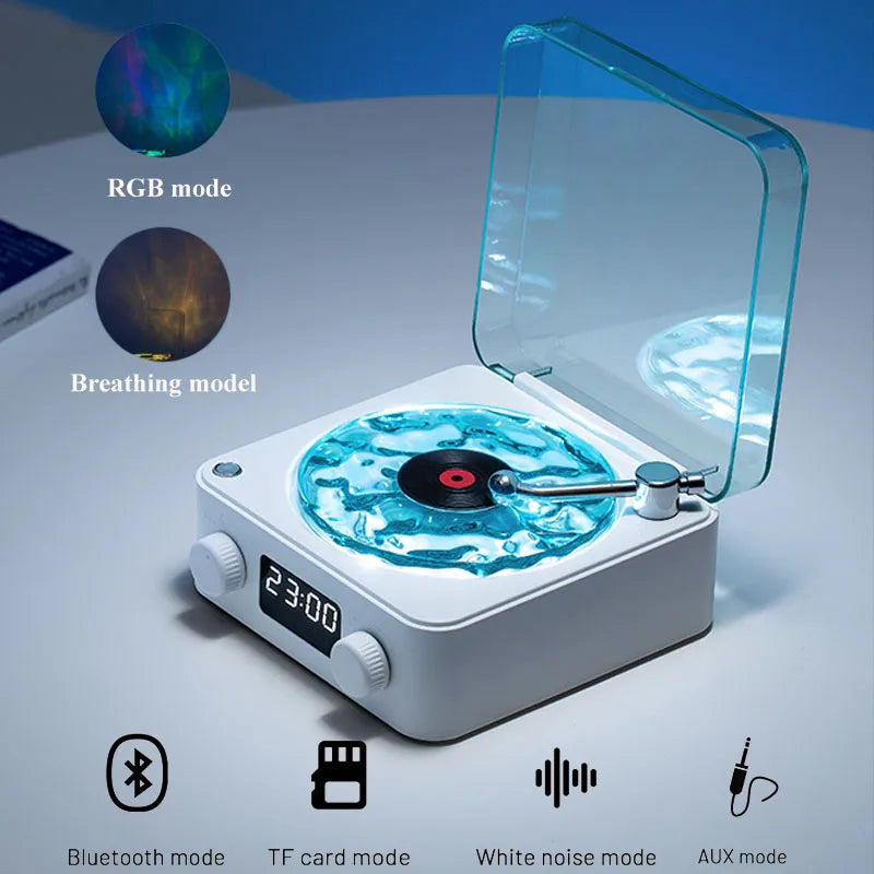 Mini Vintage Sleep Aid Bluetooth Subwoofer with White Noise and Mini Bluetooth Speaker for Travel