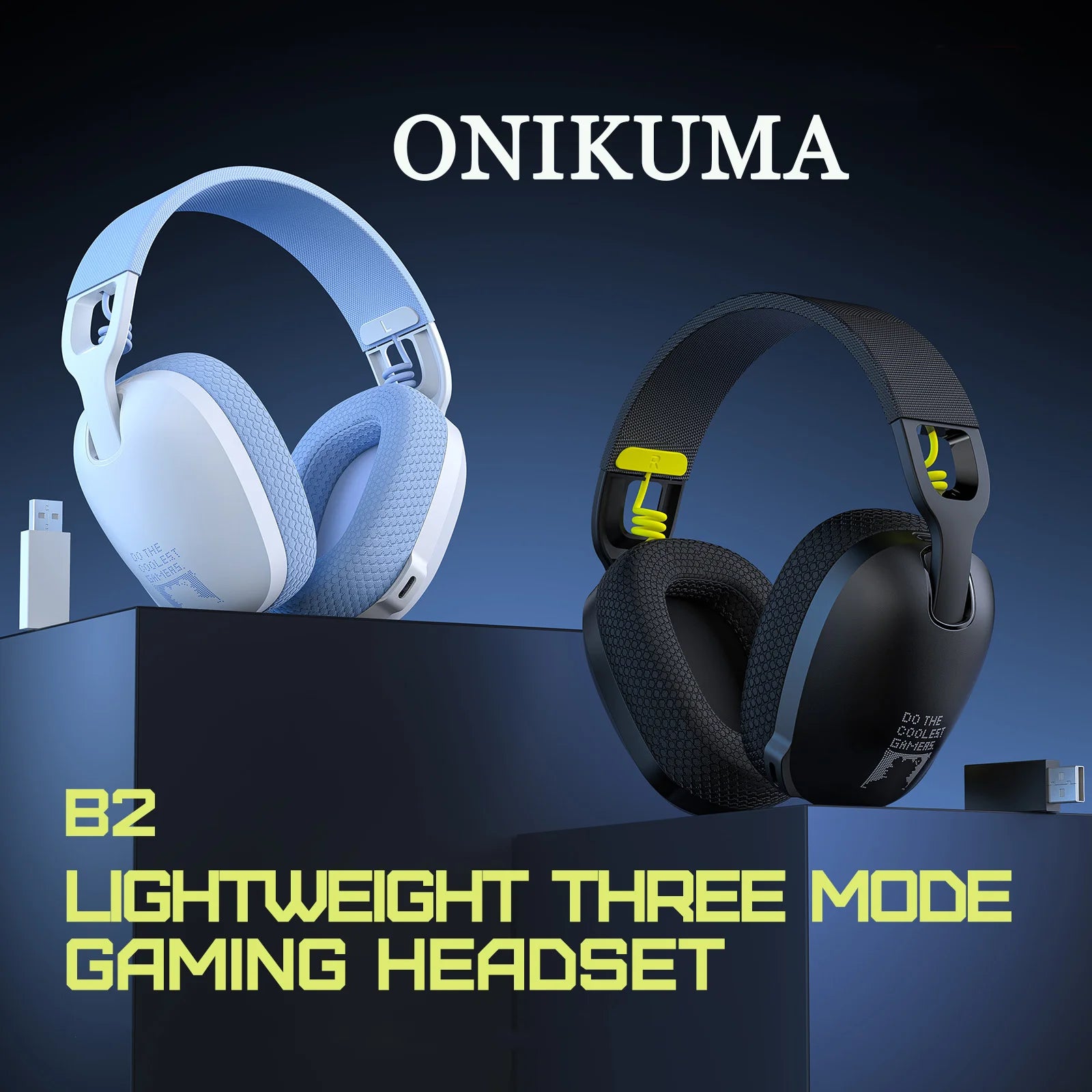 ONIKUMA 2024 NEW Three-mode Gaming Headset Wireless Gaming Headset Player Stereo Headset Ultra-long Battery Life