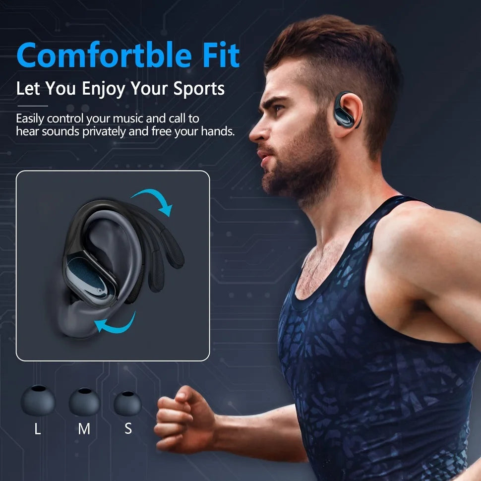 5.3 Earbuds with Bluetooth Fully Wireless Headphones with Mic Buttons