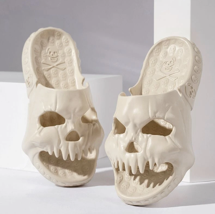 Skull-Design Halloween Slippers