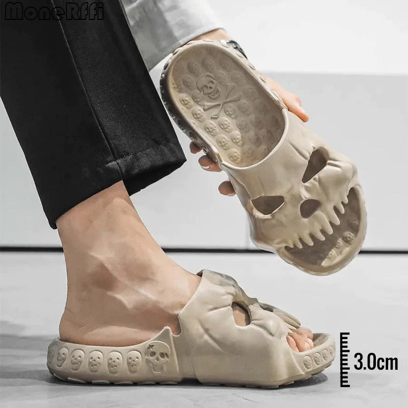 Skull-Design Halloween Slippers