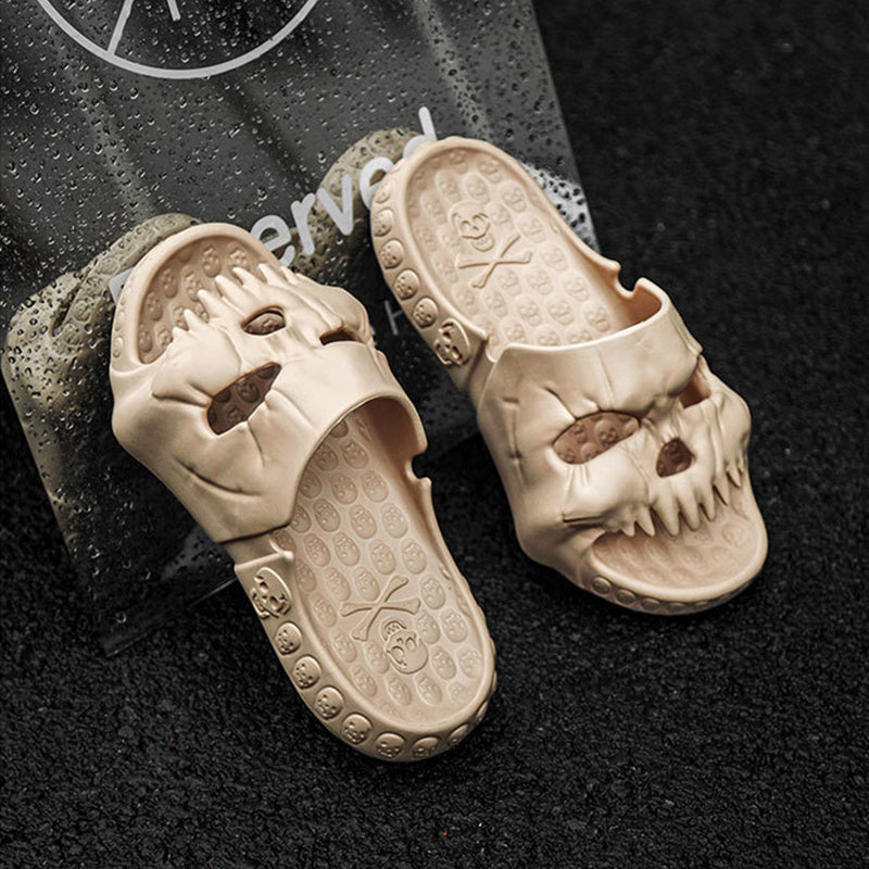 Skull-Design Halloween Slippers