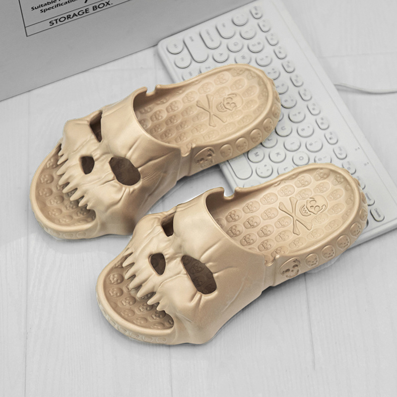 Skull-Design Halloween Slippers